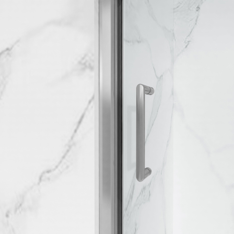Fortifura Galeria Douchedeur - 100x200 - Profiel - veiligheidsglas - antikalk - hoogglans chroom SW1122490