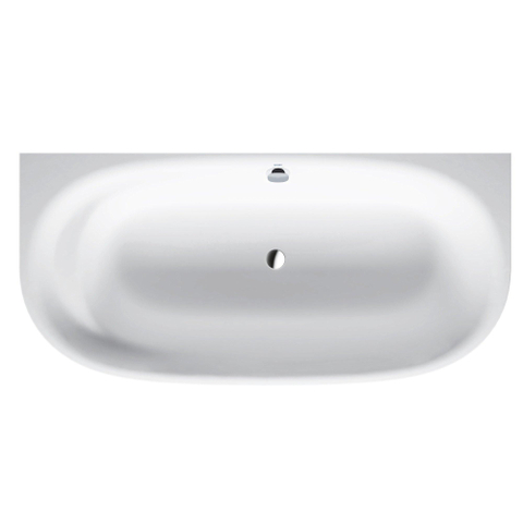 Duravit Cape cod Kunststof bad acryl - back-to-wall - 190x90x64cm - met aangevormd paneel - glans wit 0300898