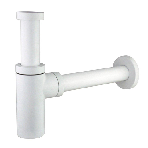 Saniclass Fuente pack lave-mains – demi-rond – 46,5 x 35 x 43,2 cm – Solid Surface crème – robinet blanc mat SW1587532