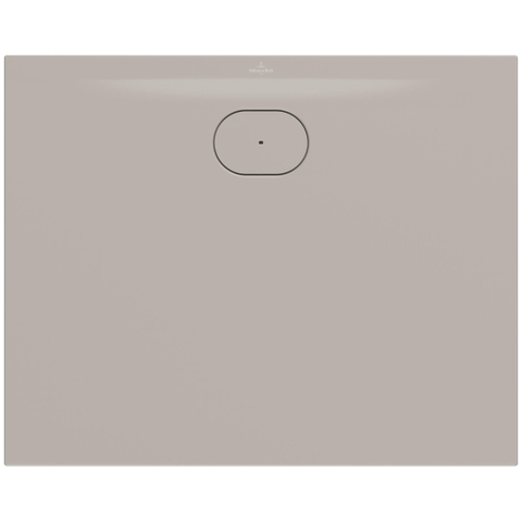 Villeroy & Boch Ecora douchebak - 100x80x3.5cm - afvoer lange zijde - almond (beige) SW1558922