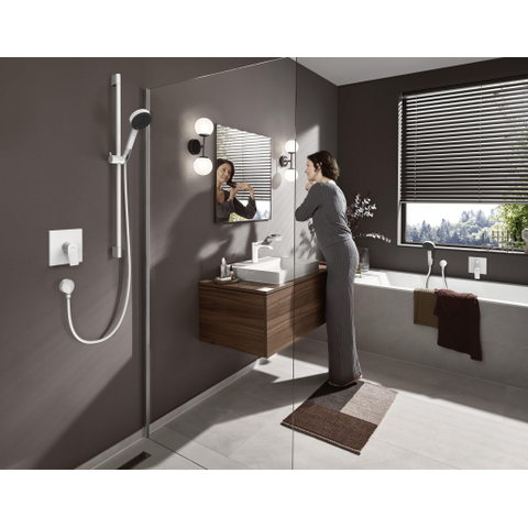 Hansgrohe VIVENIS Eengreeps badmengkraan - inbouw - met geïntegreerde zekerheidscombinatie EN1717 - mat wit SW647135