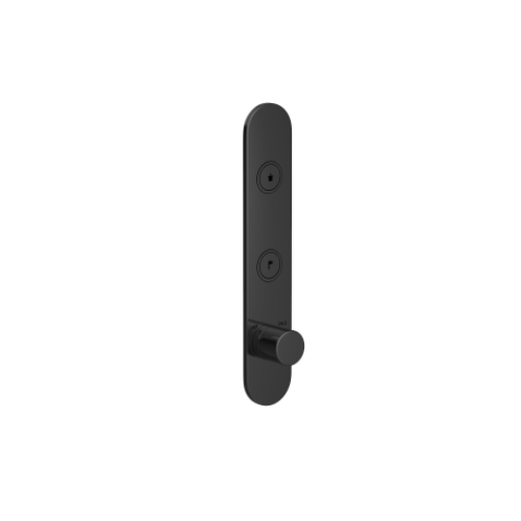 Hotbath Cobber Afbouwdeel - Inbouwthermostaat - met 2 push Buttons - PVD - gepolijst zwart SW1245646