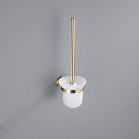Fortifura Calvi Toiletset- toiletrolhouder- toiletborstel - handoekhaak - PVD - geborsteld messing (goud) SW1390004