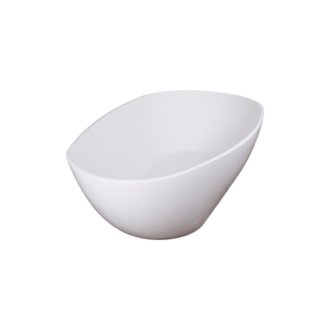 FugaFlow Eccelente Calma Vrijstaand Bad - 180x80cm - solid surface - wit mat SW1587826