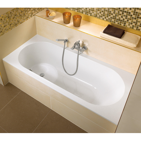Villeroy & Boch Libra kunststof bad quaryl rechthoekig - 170x75cm - met poten - glans wit 0943401