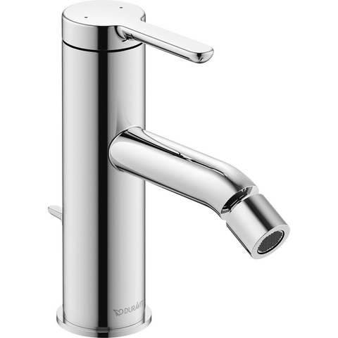 Duravit C.1 1 greeps bidetmengkraan - 141x40x155mm - hoogglans chroom SW157842