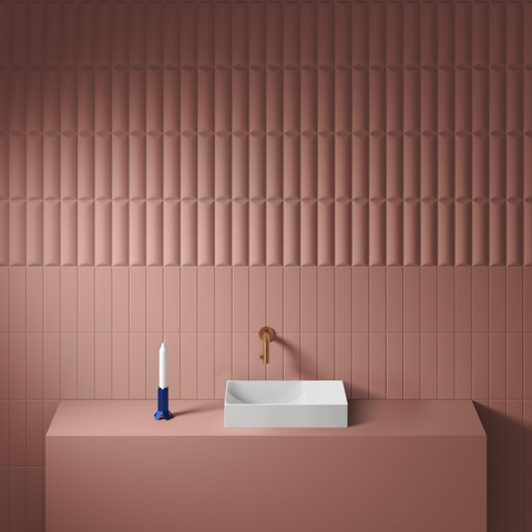Clou Vale lavabos céramique lave-mains 38x19x7cm sans trou de robinet à droite Blanc mat SW451453
