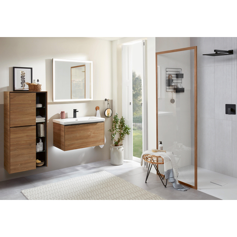 Villeroy & Boch Squaro infinity kunststof douchebak quaryl rechthoekig - 160x90x4cm - Stone White (mat wit) SW228360