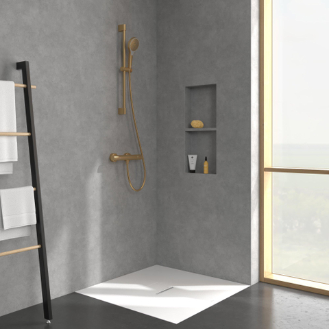 Villeroy & Boch Universal Taps & Fittings Douchethermostaat - voor douche Rond - Brushed Nickel (rvs) SW974086