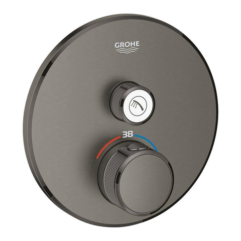 Grohe Grohtherm SmartControl Inbouw Douchekraan - thermostatisch - brushed hard graphite (antraciet) SW225093