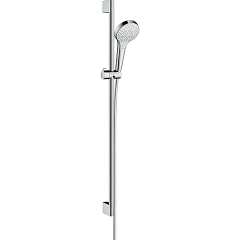 Hansgrohe Croma select s Multi glijstangset - met Croma - select S Multi - handdouche 90cm - met isiflex B - doucheslang - 160cm wit/chroom - wit chroom 0605300