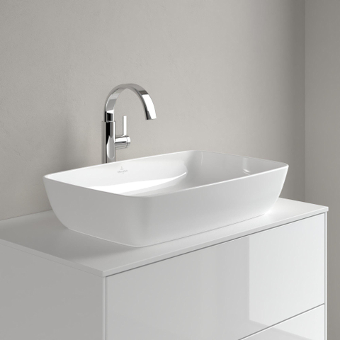 Villeroy & Boch Artis vasque à poser - rectangulaire 58x38x12.5cm - Ceramic+ stone white SW209530