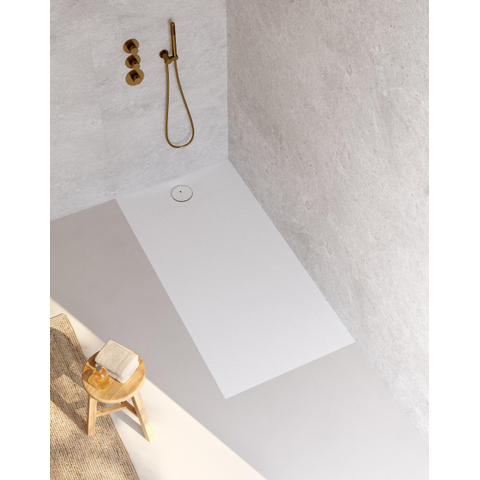 Riho Nuvia Douchevloer - 160x80cm - antibacterieel - purite - white matt SW1585127