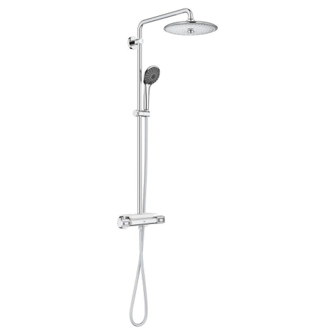 Grohe Vitalio Joy opbouw regendoucheset – thermostatisch – Ø26 cm 3-standen hoofddouche – 3-standen handdouche – chroom SW568371
