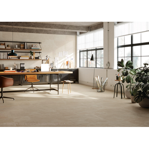 ÉCHANTILLON Terravito Solido carreau mural et de sol - 59.5x59.5cm - 8mm - rectifié - Aspect pierre naturelle - Clay (beige) SW1130650