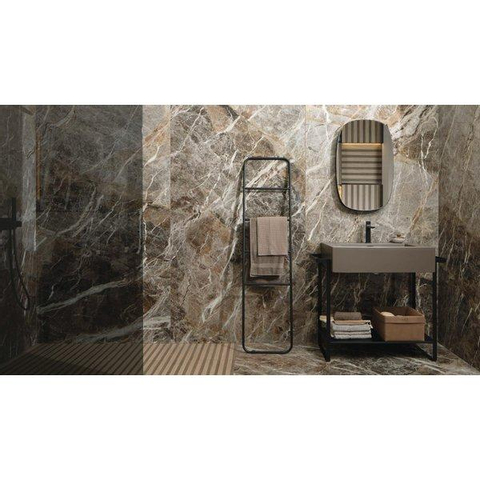 ÉCHANTILLON Ceralto Alabro Vein carreau de sol et de mur 60X120cm rectifié Mount Peak Brillant SW912378