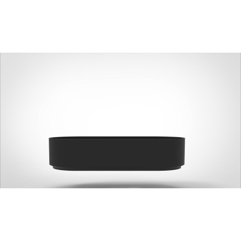 Arcqua Case waskom ovaal 60x26cm mat zwart SW767330