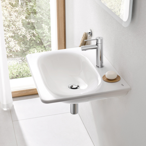 GROHE Essence New Robinet de lavabo sur plage - bec 9,4 cm - taille S - EcoJoy - chrome 0442572