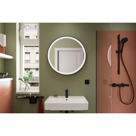Hansgrohe Xanuia Q Wastafel/Fontein - 65x48cm - inbouw - 1 kraangat - met overloop - smartclean - glans wit SW1165114