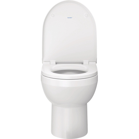 Duravit No.1 DuraStyle Basic WC-zitting - 37.3x43x4.3cm - kunststof - wit glanzend SW242800