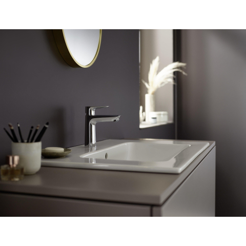 Hansgrohe Talis e 1 greeps wastafelkraan - 110 met afvoerplug - hoogglans chroom SW28984