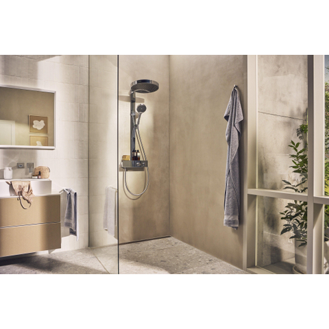 Hansgrohe AddStoris Q handdoekhouder 2-lids - mat zwart SW651108