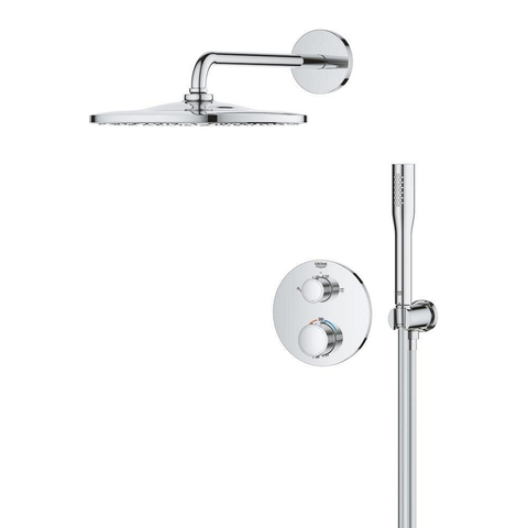 Grohe QuickFix Precision Thermostat Perfect Inbouw Douchesysteem - Vitalio Rain Mono 310 hoofddouche - chroom SW1120179
