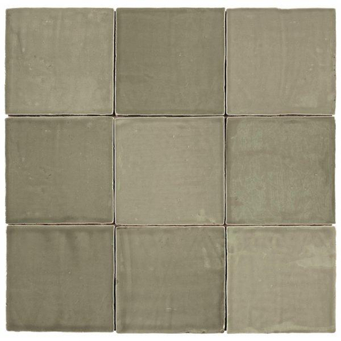 ÉCHANTILLON Ceralto Nordico Line Carreau mural 13x13cm 8.5mm pâte blanche Verde SW914459