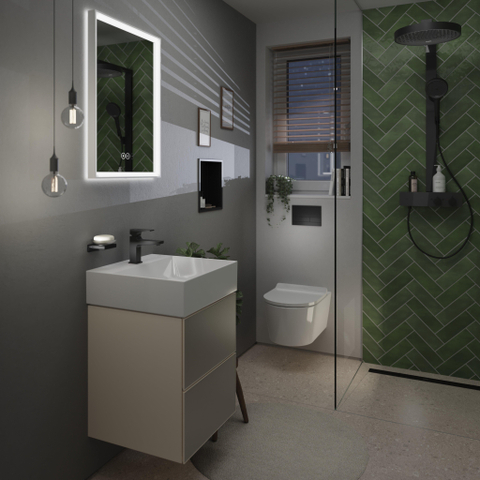 Hansgrohe AddStoris Q zeephouder - met schaal - mat zwart SW651521