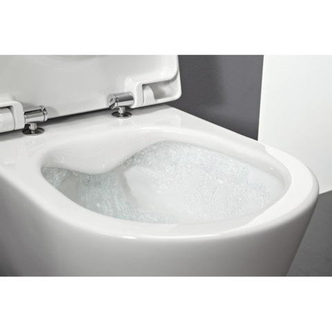 Laufen Pro Pack WC suspendu 39.7x55.7x46.5cm sans bride abattant wc slimseat softclose céramique brillant blanc SW97463