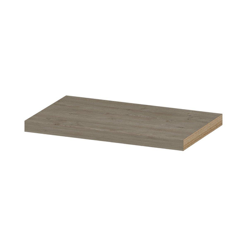 INK 35d étagère murale - 60x35x3.5cm - bord avant chanfreiné - pour niche - MFC chêne grège SW451310