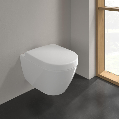 Villeroy & Boch Subway 2.0 wandcloset - diepspoel DirectFlush - inclusief ViFresh - 37x56cm CeramicPlus - White Alpine (glans wit) SW60342