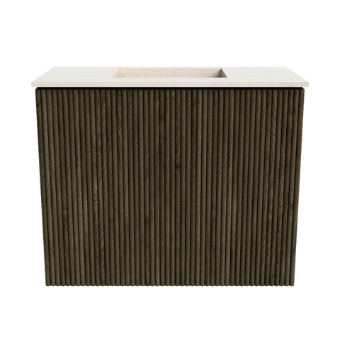 Mondiaz JOYA-DLUX 50cm toiletmeubel - kleur Shadow - Wastafel FAYE positie Midden Zonder kraangat kleur Meli. SW1424860