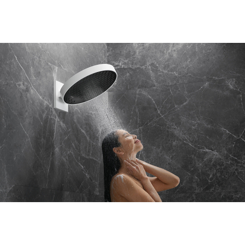 Hansgrohe RainFinity PowderRain - hoofddouche 360 - 3jet - met douchearm 10-30° verticaal kantelbaar - diameter 36cm - mat wit SW358868