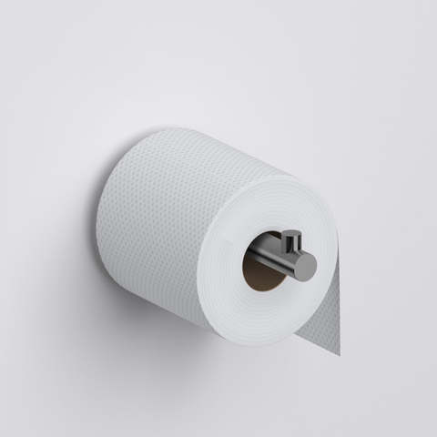 Clou Kaldur porte-rouleau de papier toilette droit gunmetal brossé PVD SW917341