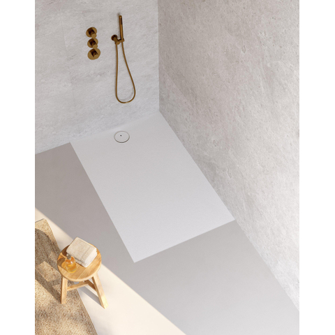 Riho Nuvia Douchevloer - 140x90cm - antibacterieel - purite - white matt SW1585139