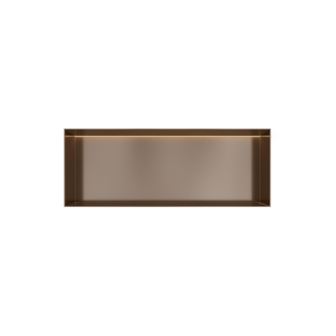 Hotbath &MORE Inbouwbox of inbouwnis - 30x80x10 - frameless + LED - tuscan bronze (brons) SW1246613