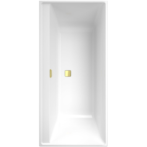 Villeroy & Boch Collaro bad rechthoek - 160x75cm - met badwaste - glans wit SW354259