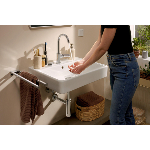 Hansgrohe AddStoris Q handdoekhouder 2-lids - hoogglans chroom SW651574