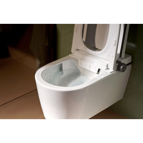 Hansgrohe LavaPura Element S WC lavant – séchage à air chaud & abattant automatique – blanc brillant SW1413638