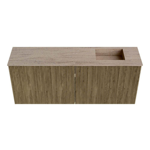 Mondiaz JOYA-DLUX 100cm toiletmeubel - kleur Dusk - Wastafel FAYE positie Rechts Zonder kraangat kleur Saba. SW1426069