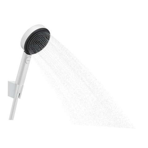 Hansgrohe Pulsify Select ensemble de douche - 10.5cm - 3 jets - flexible 125cm - blanc mat SW651078