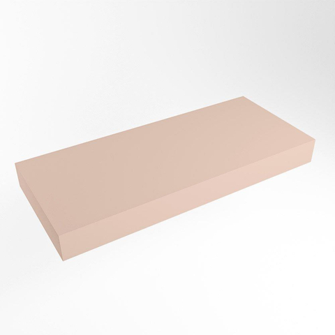Mondiaz TOP 51 Vrijhangend Topblad - 120x51x12cm - geschikt voor waskom - Solid surface - Rosee SW1021390