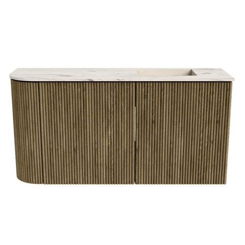 Mondiaz JOYA-DLUX 81.6cm toiletmeubel - ronding links kleur Dusk - Wastafel FAYE positie Rechts 1 kraangat kleur Nata. SW1425927