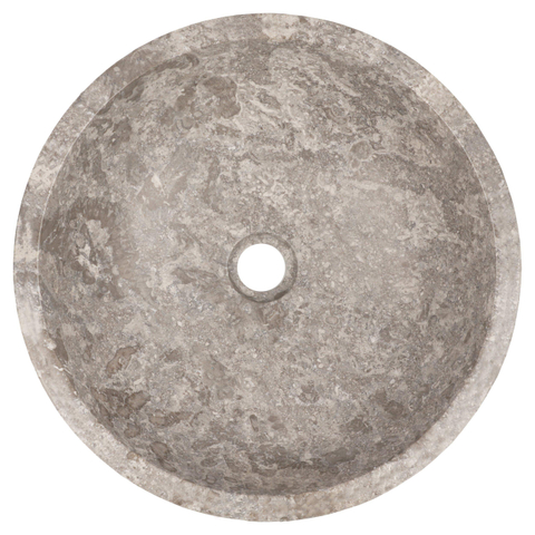Differnz Boomer Waskom - 21x12cm - rond - Marmer - Grijs TWEEDEKANS OUT14857