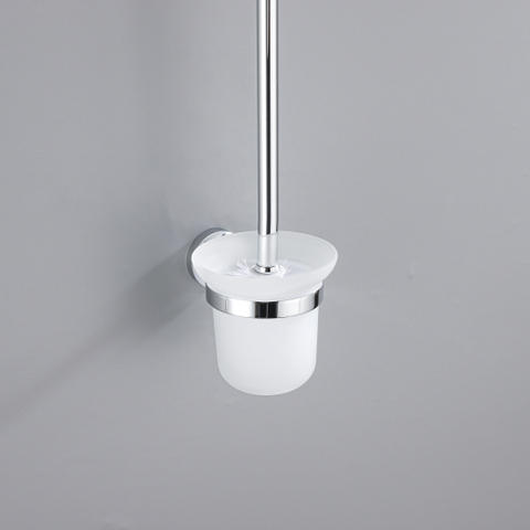 Fortifura Calvi Toiletborstelhouder - rond - hoogglans chroom SW639924