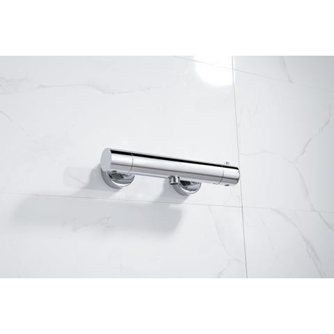 Fortifura Calvi Thermostatische Douchekraan - opbouw - hoogglans chroom SW377816