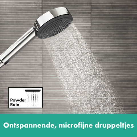 Hansgrohe Pulsify select s - handdouche 10.5cm - 3jet activation - ecosmart - hoogglans chroom SW651052