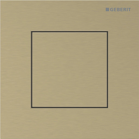 Plaque de commande Geberit type 40 urinoir - pneumatique - carré - laiton geb/easy-to-clean SW1237248