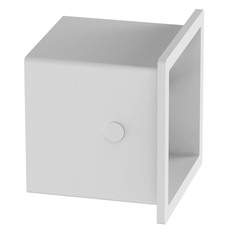 Fortifura Calvi Toiletrolhouder - inbouw - 17.3x17.3x15.3cm - Mat wit OUTLETSTORE STORE34600